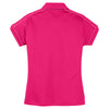 Sport-Tek Women's Pink Raspberry Contrast Stitch Micropique Sport-Wick Polo