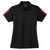 Sport-Tek Women's Black/True Red PosiCharge Active Textured Colorblock Polo