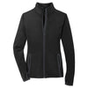 Sport-Tek Women's Black/Charcoal Grey Sport-Wick Stretch Contrast Full-Zip Jacket