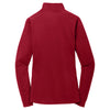 Sport-Tek Women's Deep Red Sport-Wick Textured 1/4-Zip Pullover