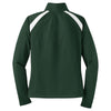Sport-Tek Women's Forest Green/White Tricot Track Jacket