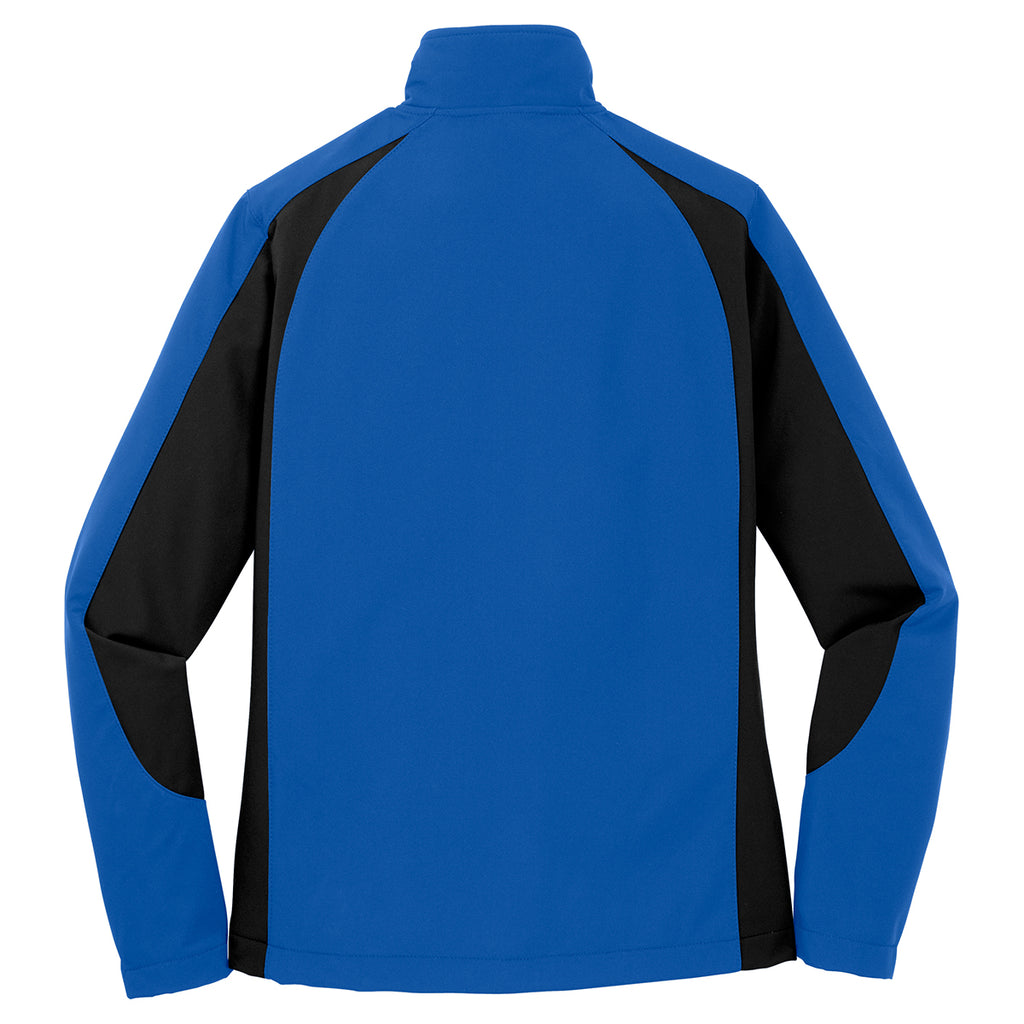 Sport-Tek Women's True Royal/Black Colorblock Soft Shell Jacket