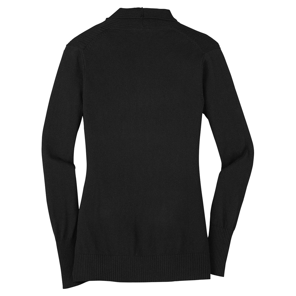 Port Authority Women's Black Open Front Cardigan Sweater