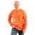 OccuNomix Men's Orange Classic Cotton Long Sleeve with Pocket T-Shirt