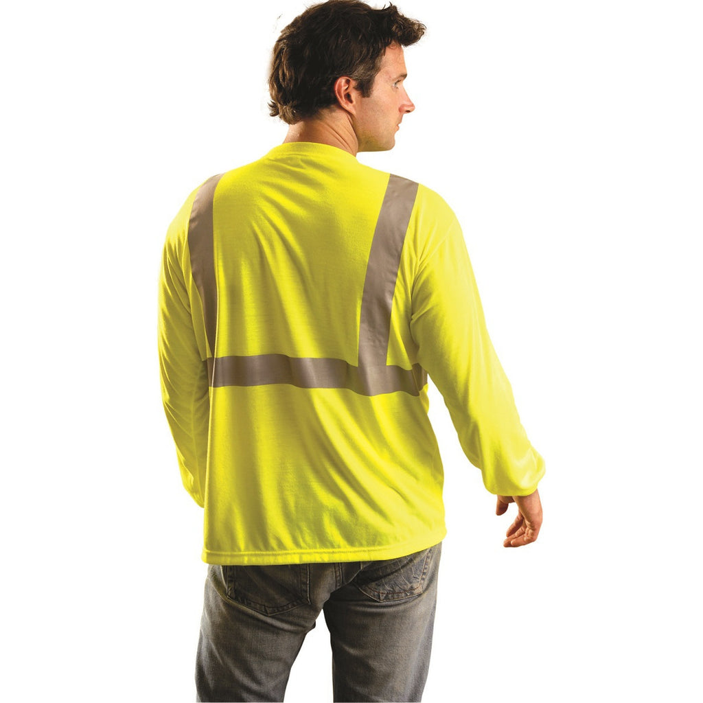 OccuNomix Men's Yellow Premium Long-Sleeve Wicking T-Shirt