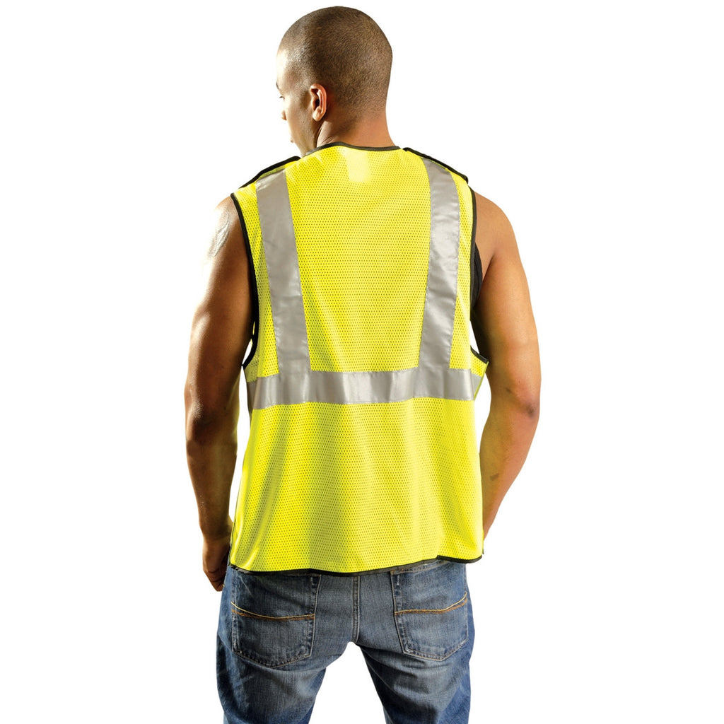 OccuNomix Yellow High Visibility Premium Mesh 5-pt. Break-Away Vest