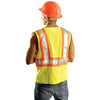 OccuNomix Yellow High Visibility Premium Mesh Two-Tone Safety Vest