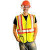 OccuNomix Yellow High Visibility Premium Solid Two-Tone Safety Vests