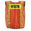 OccuNomix Orange High Visibility Mesh Contractor Safety Vest