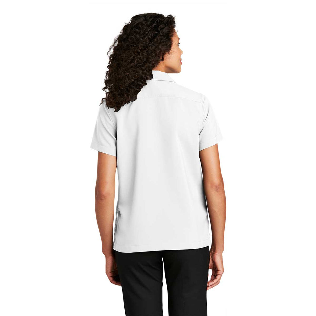 Port Authority Women's White Short Sleeve Performance Staff Shirt