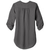 Port Authority Women's Sterling Grey 3/4-Sleeve Tunic Blouse