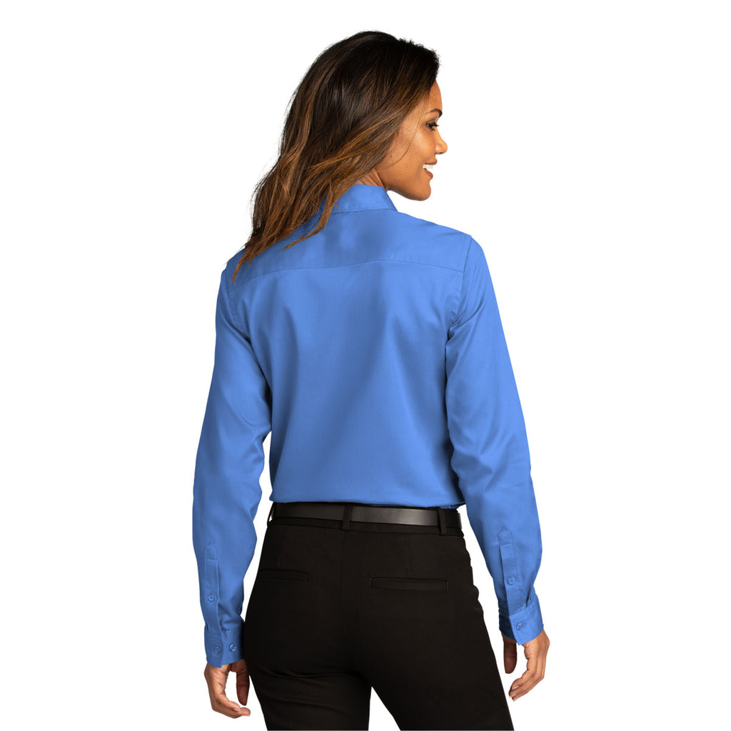 Port Authority Women's Ultramarine Blue Long Sleeve SuperPro React