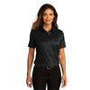 Port Authority Women's Deep Black Short Sleeve SuperPro React Twill Shirt