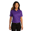 Port Authority Women's Purple Short Sleeve SuperPro React Twill Shirt
