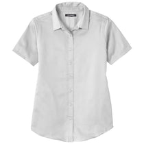 Port Authority Women's White Short Sleeve SuperPro React Twill Shirt