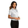 Port Authority Women's White Short Sleeve SuperPro React Twill Shirt