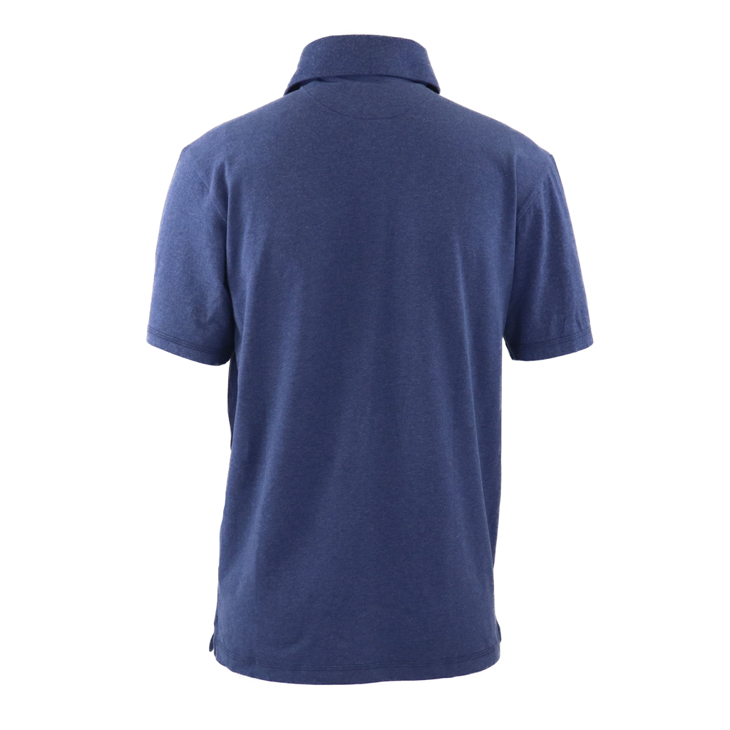 48-Hour Zusa Men's True Navy Heather Peachy Polo