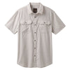 prAna Men's Dark Khaki Cayman Short Sleeve Shirt