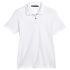 Harriton Women's White 6 oz. Ringspun Cotton Pique Short-Sleeve Polo
