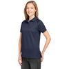 Harriton Women's Dark Navy Charge Snag and Soil Protect Polo