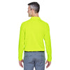 Harriton Men's Safety Yellow Tactical Long-Sleeve Performance Polo