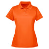 Harriton Women's Team Orange 4 oz. Polytech Polo