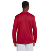 Harriton Men's Red 4.2 oz. Athletic Sport Long-Sleeve T-Shirt