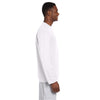 Harriton Men's White 4.2 oz. Athletic Sport Long-Sleeve T-Shirt