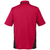 Harriton Men's Red/Black Tall Flash Snag Protection Plus Colorblock Polo