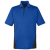 Harriton Men's True Royal/Black Tall Flash Snag Protection Plus Colorblock Polo