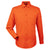 Harriton Men's Team Orange Easy Blend Long-Sleeve Twill Shirt with Stain-Release