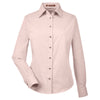 Harriton Women's Blush Easy Blend Long-Sleeve Twill Shirt with Stain-Release