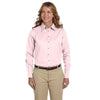 Harriton Women's Blush Easy Blend Long-Sleeve Twill Shirt with Stain-Release