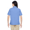 Harriton Women's Industry Blue Advantage Snap Closure Short-Sleeve Shirt