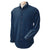 Harriton Men's Dark Denim 6.5 oz. Long-Sleeve Denim Shirt
