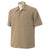 Harriton Men's Khaki Barbados Textured Camp Shirt