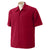 Harriton Men's Parrot Red Barbados Textured Camp Shirt