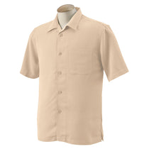 Harriton Men's Sand Bahama Cord Camp Shirt