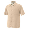 Harriton Men's Sand Bahama Cord Camp Shirt