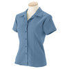 Harriton Women's Cloud Blue Bahama Cord Camp Shirt