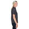 Harriton Women's Dark Charcoal Key West Short-Sleeve Performance Staff Shirt