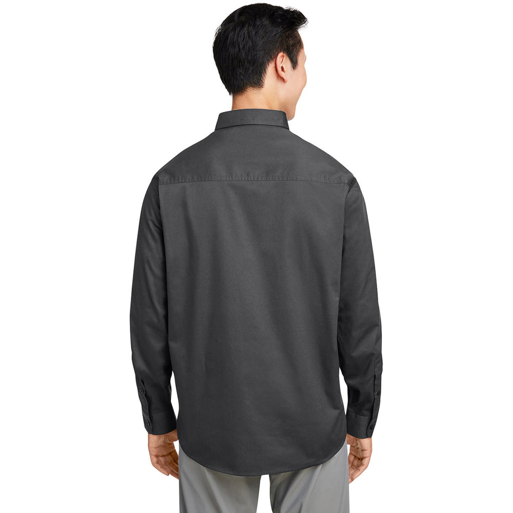 Harriton Men's Dark Charcoal Advantage IL Long-Sleeve Workshirt