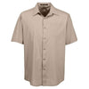 Harriton Men's Khaki Paradise Short-Sleeve Performance Shirt