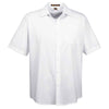 Harriton Men's White Paradise Short-Sleeve Performance Shirt