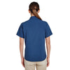 Harriton Women's Pool Blue Paradise Short-Sleeve Performance Shirt