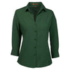 Harriton Women's Palm Green Paradise 3/4-Sleeve Performance Shirt