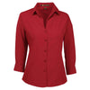 Harriton Women's Parrot Red Paradise 3/4-Sleeve Performance Shirt
