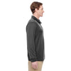 Harriton Men's Dark Charcoal Task Performance Fleece Quarter-Zip Jacket