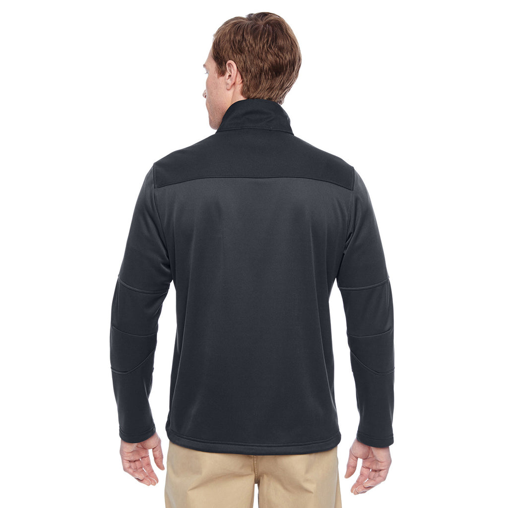 Harriton Men's Dark Charcoal Task Performance Fleece Full-Zip Jacket