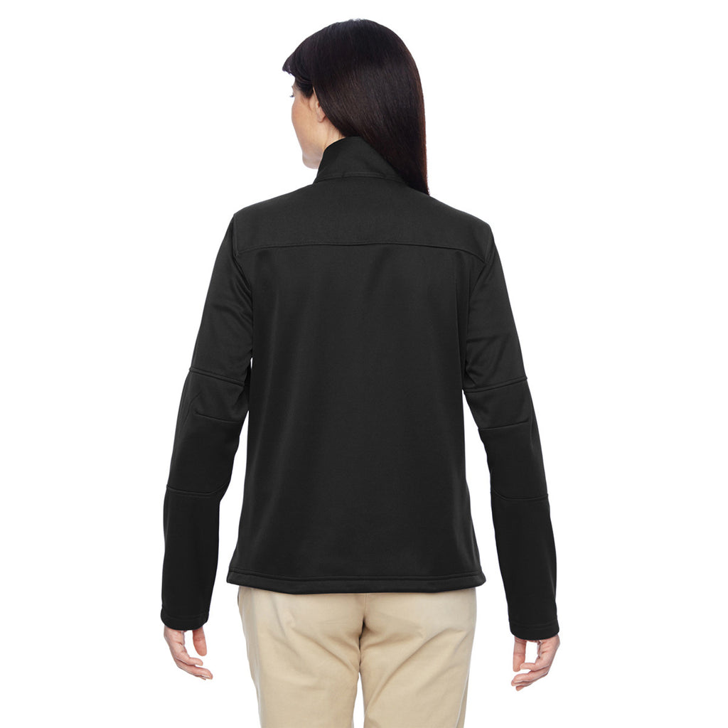 Harriton Women's Black Task Performance Fleece Full-Zip Jacket